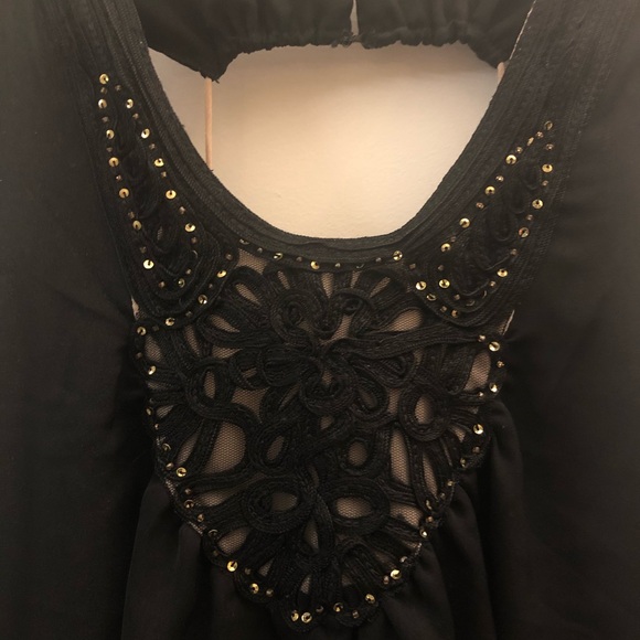 Greylin contemporary embellished halter top - Picture 6 of 6